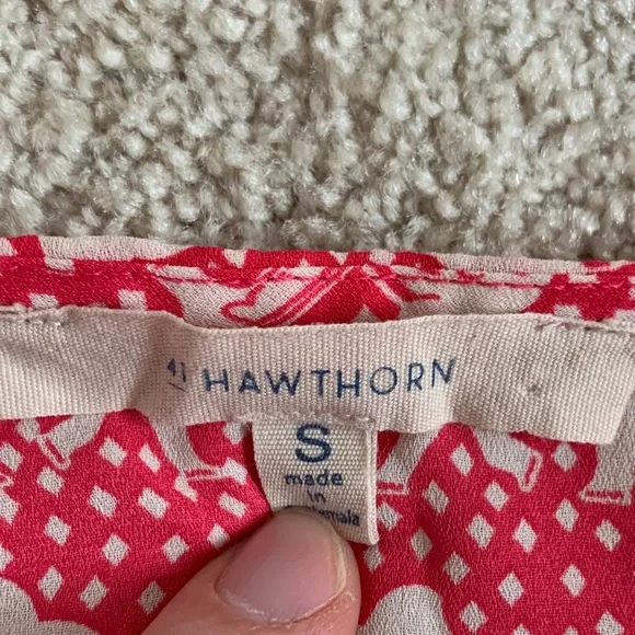 41 Hawthorn Red Elephant Print Blouse - Picture 2 of 6